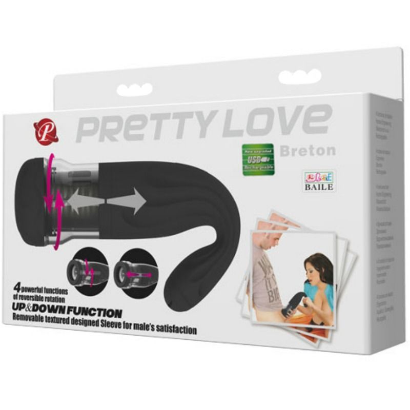 PRETTY LOVE - MASTURBADOR RECARREGVEL MULTIFUNO MULTIFUNCIONAL BRETON BRETON