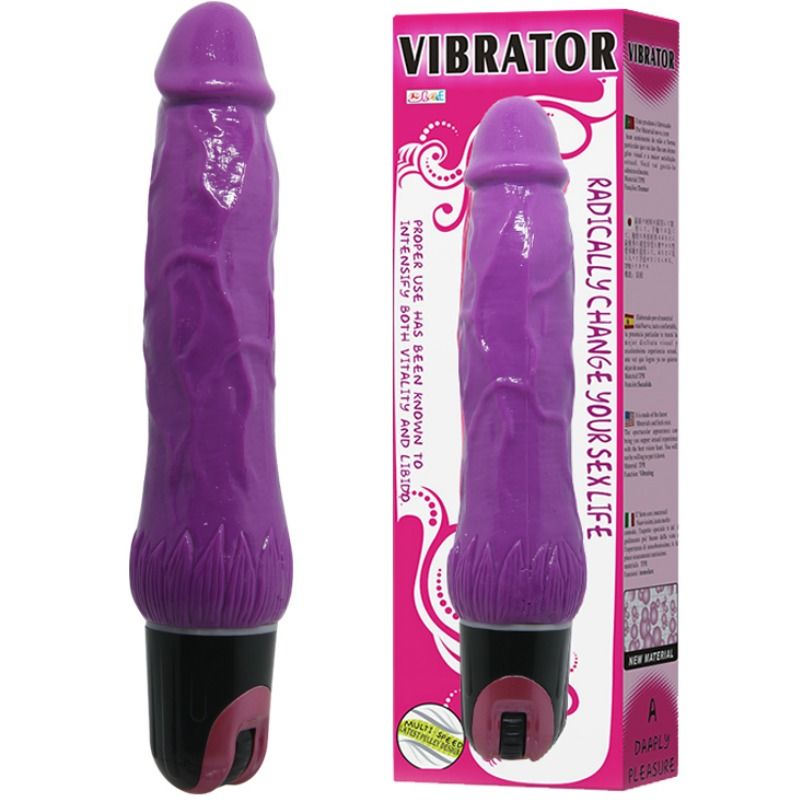 BAILE - VIBRADOR MULTIVELOCIDADE DAAPLY PLEASURE ROXO