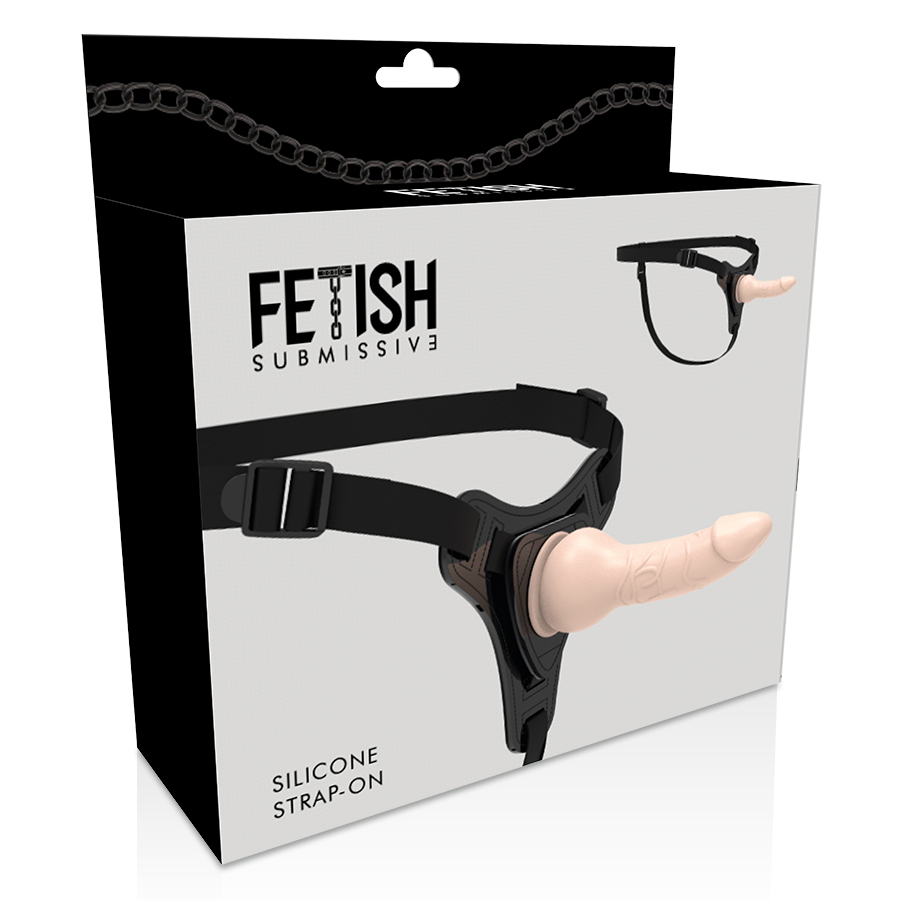 FETISH SUBMISSIVE HARNESS - SILICONE REALÍSTICO DE CARNE 16CM