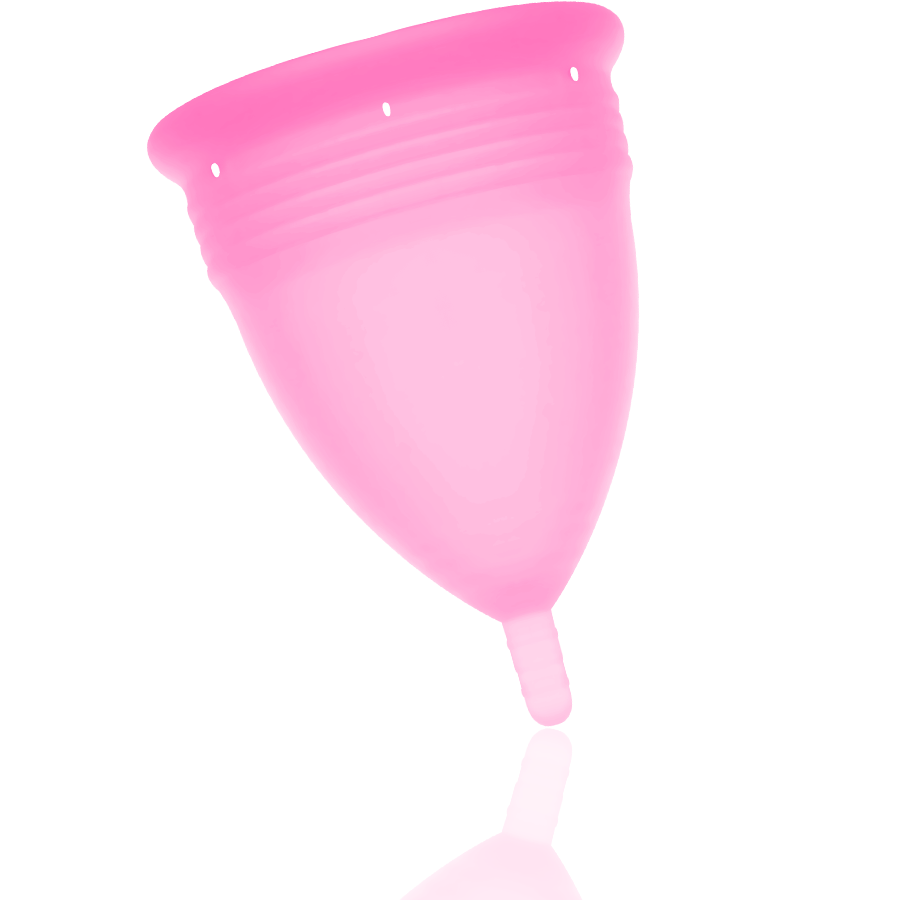 STERCUP - COPO MENSTRUAL DE SILICONE FDA ROSA - TAMANHO L