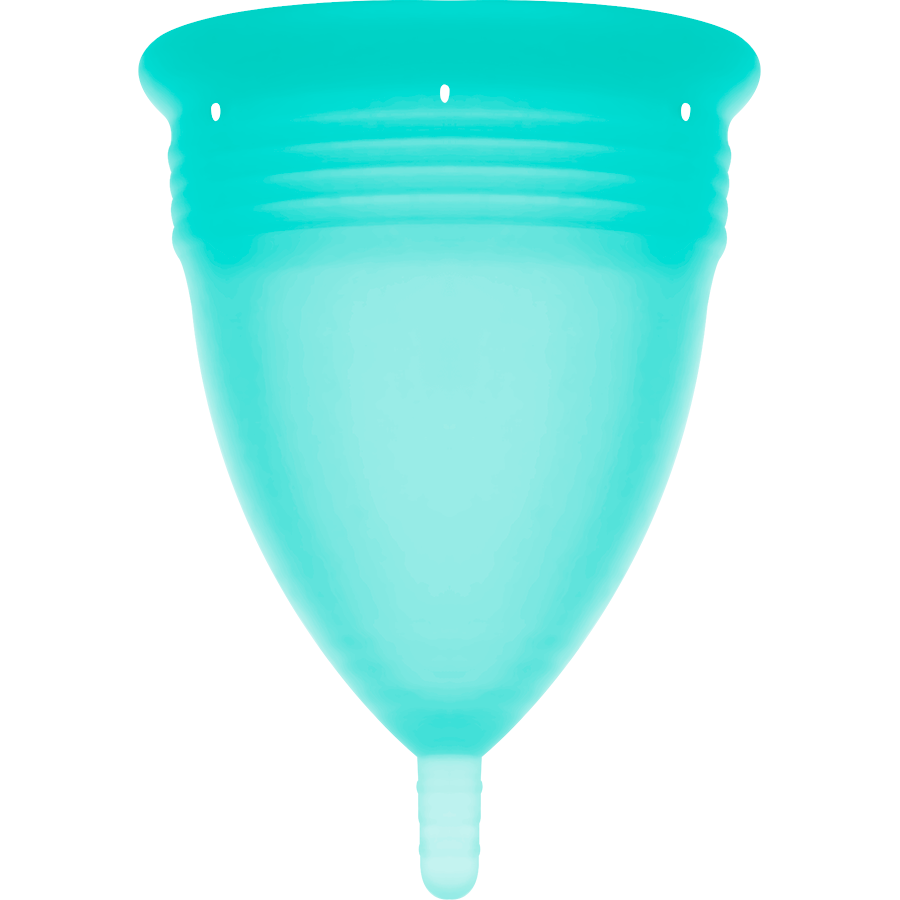 STERCUP - COPO MENSTRUAL DE SILICONE FDA AQUAMARINE - TAMANHO L