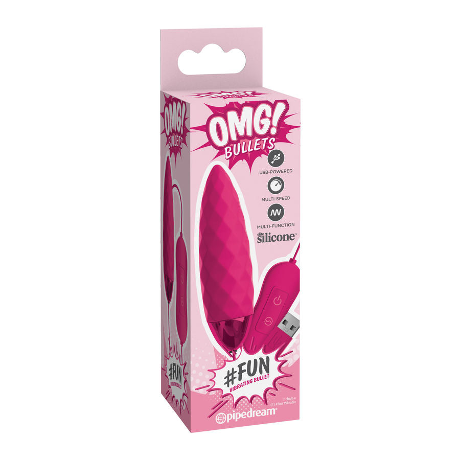 OMG - FUN VIBRATING BULLET PINK LUXE