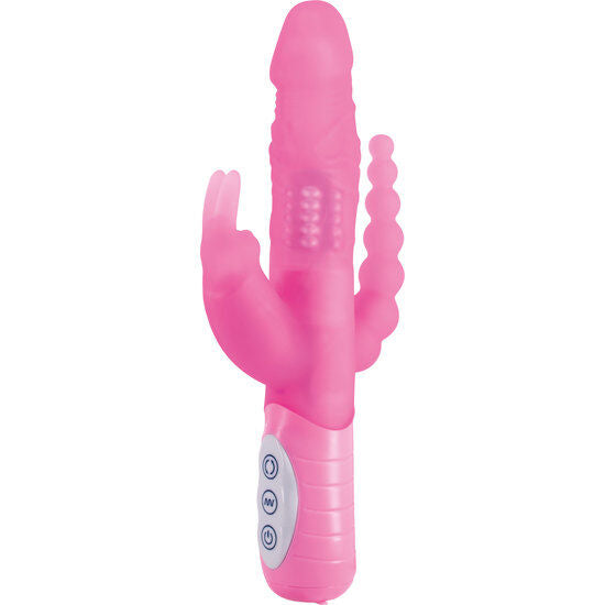 SEVEN CREATIONS - E COELHO SLIMINE TRIPLE PLAY VIBRADOR DE ESTIMULAO TRIPLA ROSA