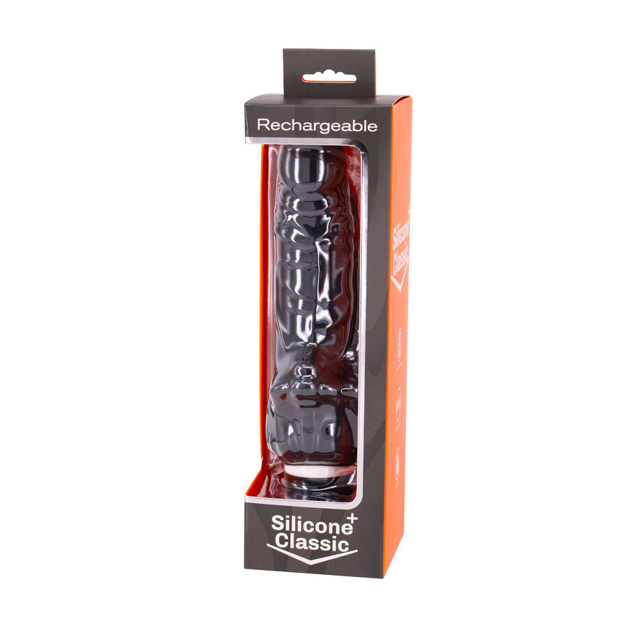 SEVEN CREATIONS - VIBRADOR RECARREGVEL PRETO 7V 18 CM MODELO 1