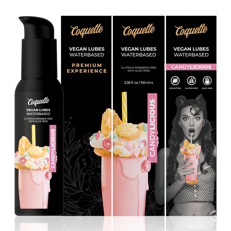 COQUETTE CHIC DESIRE - LUBRIFICANTE VEGANO CANDYLICIOSO PREMIUM EXPERIENCE 100ML