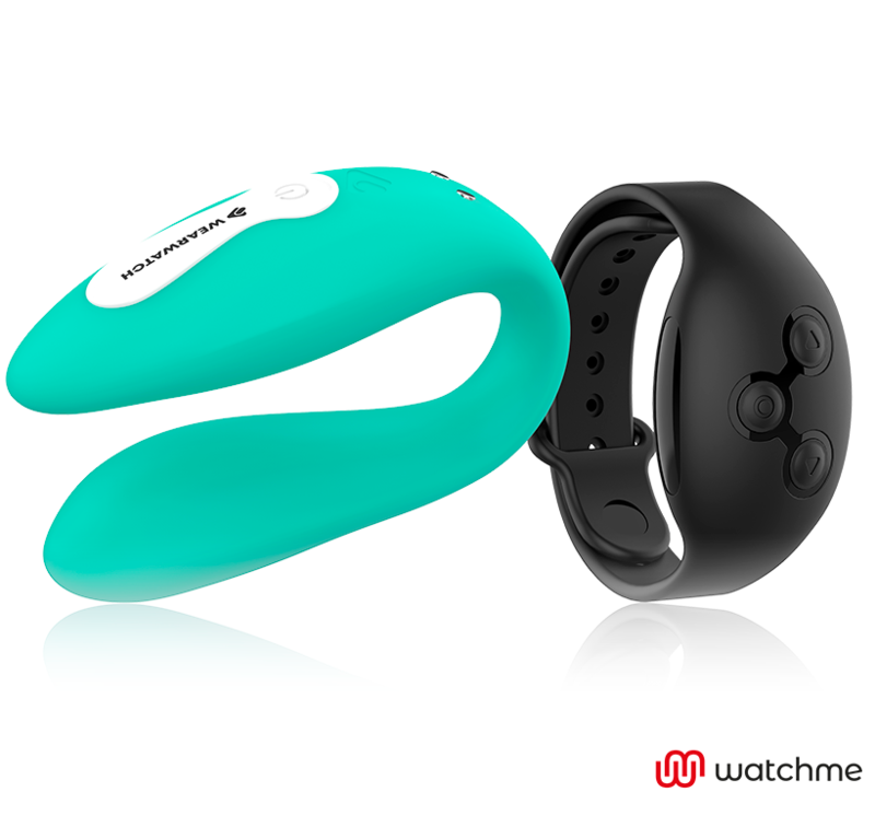 WEARWATCH - VIBRADOR DE TECNOLOGIA DUPLA WATCHME AQUAMARINE / JET